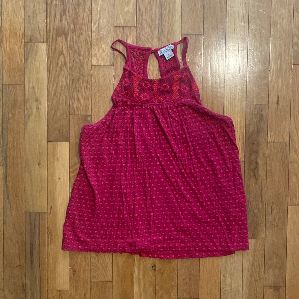 LUCKY BRAND crocheted tank top